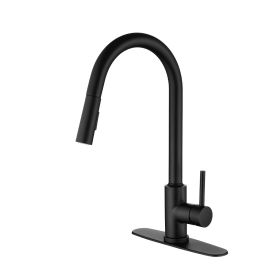 Kitchen Faucet with Pull Down Sprayer (Color: as Pic)