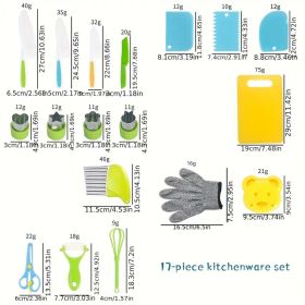 Everyday Kitchens Complete Youngsters Cooking Set - Real Cooking Tools, Safety Knives, and Playful Accessories for Youngsters Aged 4-8 (Style: Montessori Toddler Kitchen)